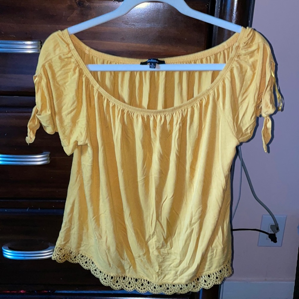Yellow Soft Flowy Blouse